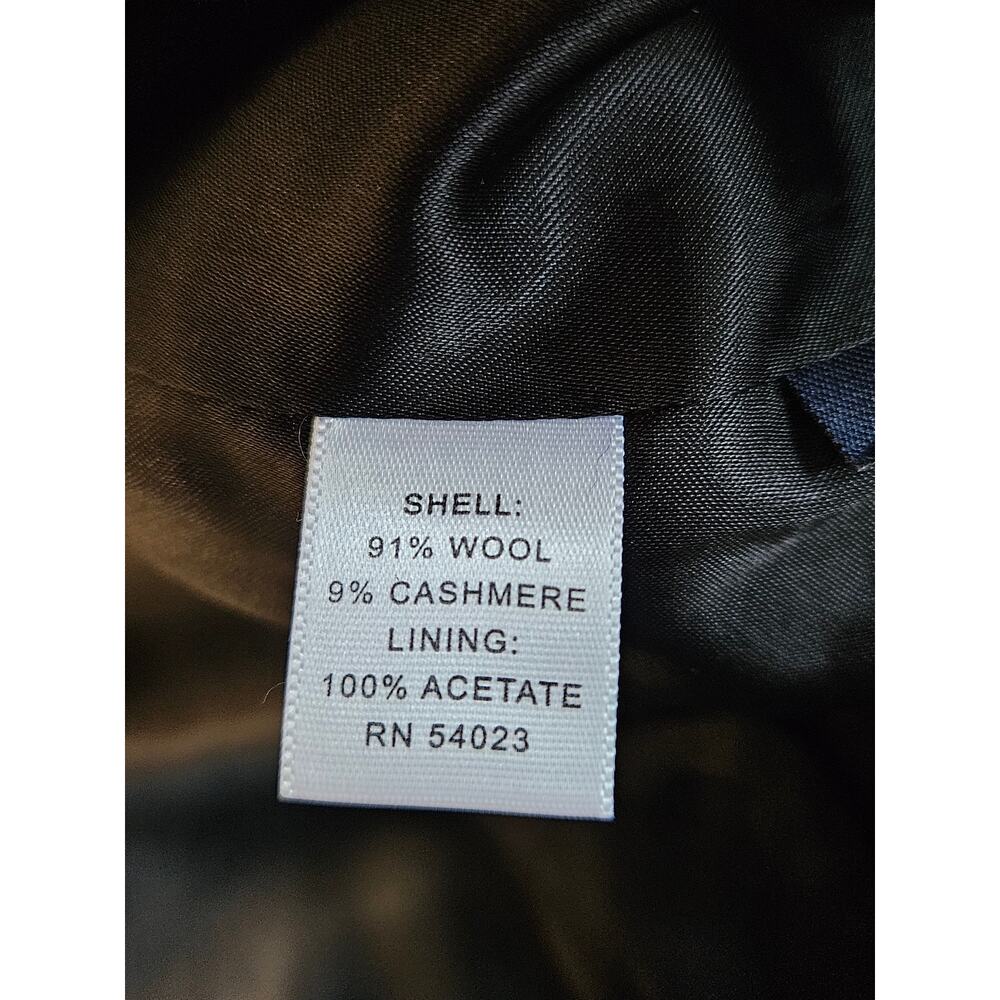 Banana Republic Wool Cashmere Blazer Women’s 10 Charcoal Gray Pinstripe Jacket - Picture 5 of 8